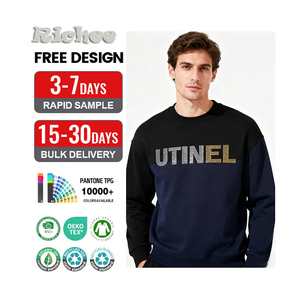 Hoodie Pullover besar berlian imitasi bordir 3D berkilau kustom oblong Musim Dingin ODM Vintage - Product Image 1