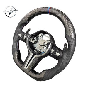Volante Deportivo Personalizado de 3 Brazos en Fibra de Carbono con Agarre de 35 mm para F10 F30 F11 F15 F16 Serie 3/5 X5/X6 - Marca YZ - Product Image 3