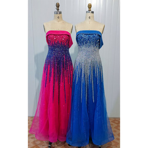 2025 personalizado <span class=keywords><strong>azul</strong></span> <span class=keywords><strong>turquesa</strong></span> lujo Dubai <span class=keywords><strong>vestido</strong></span> <span class=keywords><strong>de</strong></span> noche elegante fuera del hombro largo fucsia <span class=keywords><strong>vestido</strong></span> <span class=keywords><strong>de</strong></span> fiesta <span class=keywords><strong>de</strong></span> boda - Product Image 4