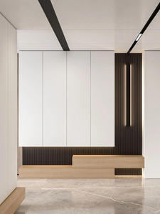Meuble de salon sur mesure en bois massif JINGSHUN, entrée personnalisée, faible teneur en COV, certifié CE, conception gratuite, usine, garantie 5 ans - Product Image 5