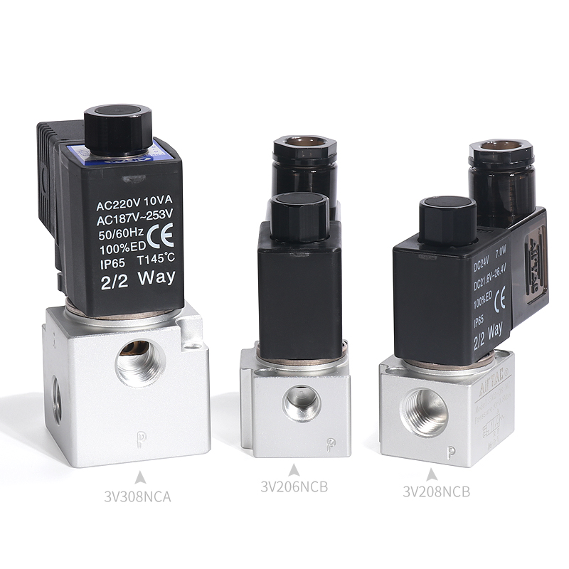 AIRTAC оригинальный подлинный 3V206/3V208NC/3V308NC двухпозиционный тройник вакуумный Соленоидный клапан