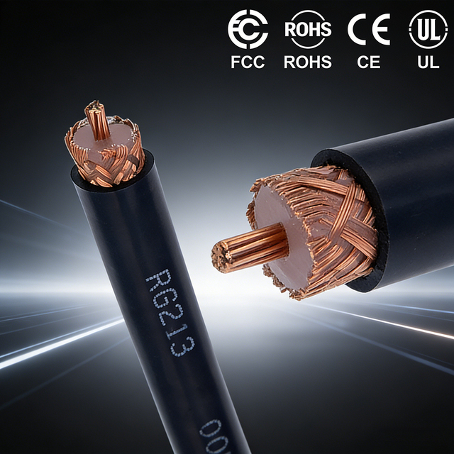 RG213 Coaxial RF Cable FCC CE ROHS UL Certified for WIFI, Wireless Communication & Security Monitoring