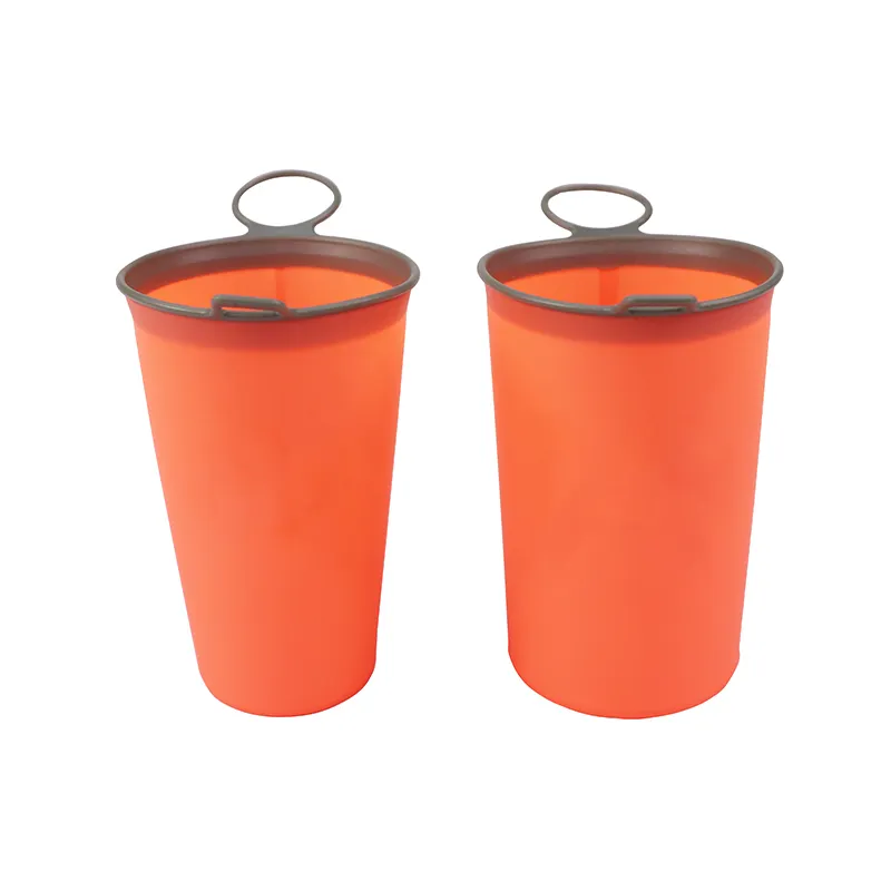 Oem/Odm TPU Water Cup 200Ml 250Ml Bpa Free Reusable Portable Silicone Collapsible Foldable Custom Logo Water Cup