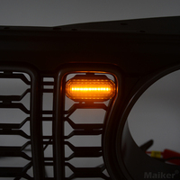 2024 lumière de gril pour Jeep Wrangler JL pour gladiateur pick-up JT calandre de voiture accessoires tout-terrain pièces tout-terrain