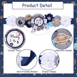 Épingles de corsage pour future maman et future papa, thème Espace, Galaxie, Étoile, Grossesse, Univers, Révélation du Sexe, pour Baby Shower et Maternité - Product Image 5