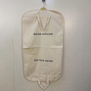 कस्टम लोगो सूट कवर कैनवास सफेद सूती कपड़े परिधान बैग - Product Image 2