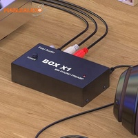 Fosi Audio Box X1 Phono Preamp MM Turntable Mini Mono Audio Hi-Fi Preamplifier Fonograf/Pemutar Rekaman 3.5MM Headphone RCA
