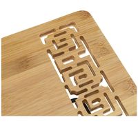 Support de livre de cuisine personnalisé en bambou conçu en bois personnalisé support de lecture gravé au laser support cuisine cadeau