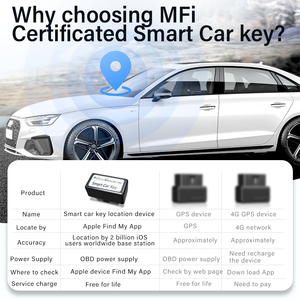 Chiave per auto intelligente OBD per Apple Official trova la mia App per individuare e nagivate la tua auto - Product Image 6