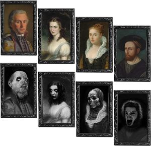 Nouveau 3D Changing Face Horror Pictures Frame Moving Portrait Haunted Pictures Gothic Mansion Portraits Tabletop Picture Frame - Product Image 4