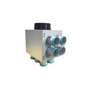 Boîte de distribution de <span class=keywords><strong>ventilation</strong></span> de coton insonorisée en aluminium de plaque de <span class=keywords><strong>zinc</strong></span> matériel de port d'argent 1-14 - Product Image 2