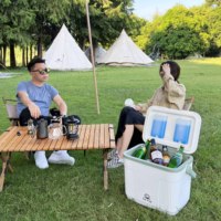 Glacière rigide isolée 22L pour pique-nique et camping en extérieur, pour aliments frais et glace