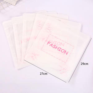 Nuevos proveedores de alta calidad Ropa Esmerilado Plástico Personalizado Mate Blanco Pe Ropa Embalaje Bolsa con cremallera - Product Image 2