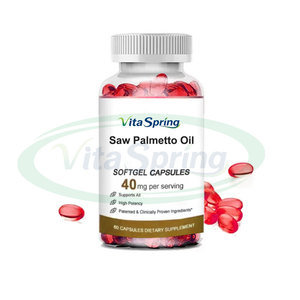 Cápsulas de planta de Saw Palmetto de etiqueta privada ASAP, suplemento alimenticio, cápsulas de gel blando de Saw Palmetto de aceite - Product Image 1