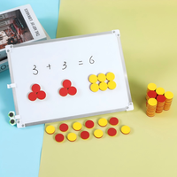 Jetons de tri ronds double face bicolores en EVA durable pour activités mathématiques scolaires