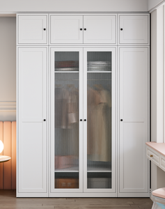 Armoire blanche à 2 portes, meubles de salon, armoire en métal - Product Image 3