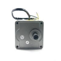 Moteur à induction monophasé AC 220V 370W avec contrôleur de vitesse, moteur à engrenages à vitesse variable réversible pour convoyeur