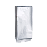 Bolsas de Fondo Plano de Aluminio Plateado Transparente, Resellables y a Prueba de Olores para Té, Café, Nueces, Alimentos para Bebés y Mascotas