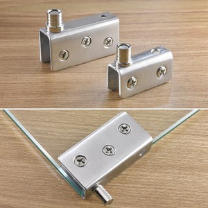 Clips de acero inoxidable para puertas de vidrio, pequeños, medianos y grandes, para gabinetes, vitrinas, accesorios de ferretería - Product Image 3