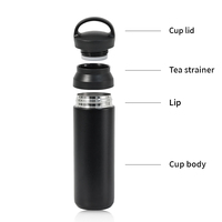 Bouteilles isothermes en acier inoxydable à double paroi de 350 ml et 500 ml, personnalisables avec logo, pour l'extérieur et le bureau, vente en gros