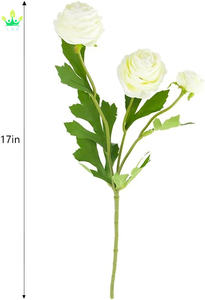 Flores Artificiales de Seda, Ranúnculos, Flores de Ranúnculo Persa, Flores de Tallo Largo para Decoración Principal, Ramos de Boda, Centros de Mesa - Product Image 6