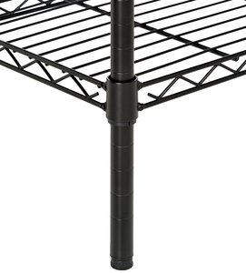 Venta al por mayor de artículos para el hogar, estantería de alambre de 5 niveles, organizadores de almacenamiento de cocina verticales multifuncionales, estante cuadrado cromado - Product Image 6