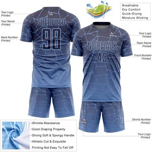 Custom <b>Soccer</b> Jersey Set Unisex Sublimated Quick Dry Crew Neck Uniform With Name Number Team Logo Printed For Men Women Youth - Product Image 3