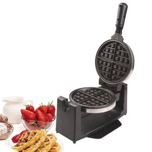 Controllo regolabile in acciaio inossidabile e maniglie Touch rimovibili vassoio gocciolatore girevole belga con piastre antiaderenti - Product Image 4