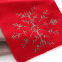Écharpe en tricot de cachemire pour femmes de luxe accessoire de mode hiver chaud Jacquard tricoté motif écharpe en cachemire