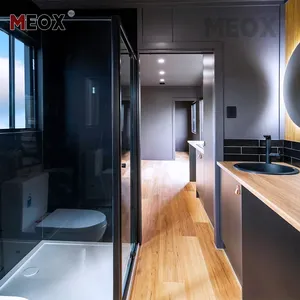 MEOX disesuaikan ISO dan Csc 20ft 40ft mobile modular portabel rumah prefab kecil rumah kontainer pengiriman rumah