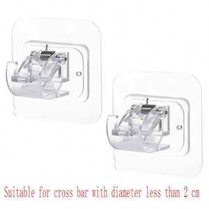 Crochet de support de tringle à rideaux personnalisé <span class=keywords><strong>Enan</strong></span> sans poinçon crochets collants auto-adhésifs - Product Image 3