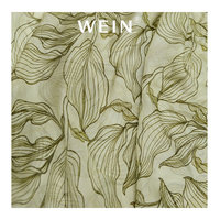 WI-Z0308-SM798 produk baru gaya Batik tenun organik 100% sutra kain cetak daun tropis cetak Digital ringan