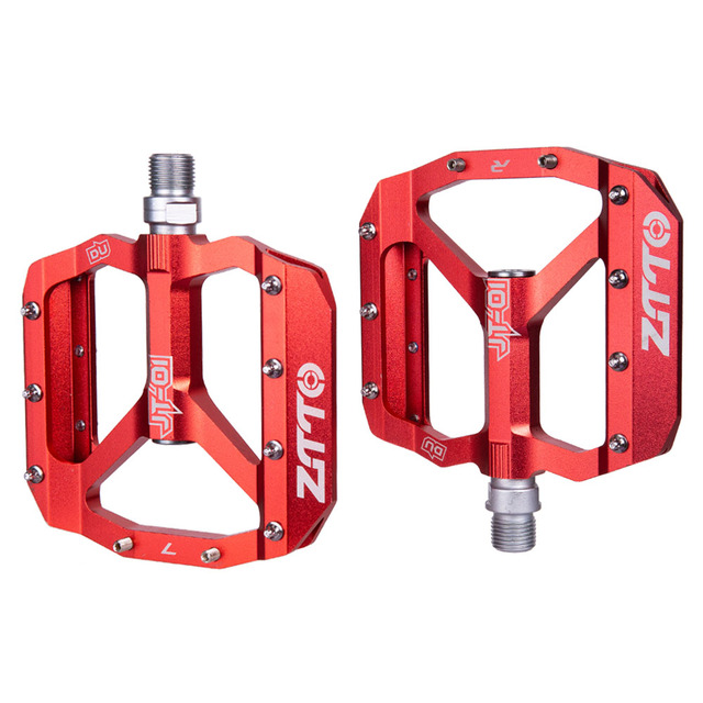 Customized Bicycle Flat Pedals  Aluminum Alloy Nylon Bike Pedal With DU Sealing Bearing Self-locking Pedal for Mountain Road