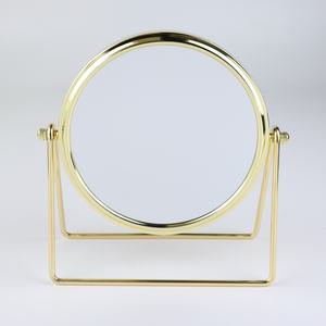 Espejo de tocador de aumento de escritorio de doble cara de metal redondo de 7 pulgadas <span class=keywords><strong>para</strong></span> afeitarse, depilarse las cejas o maquillarse en casa - Product Image 1