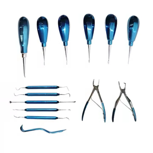 ชุดเครื่องมือทันตกรรม14ชิ้นสำหรับสัตวแพทย์สีน้ำเงินเข้มพร้อมกล่องได้รับการรับรอง CE สำหรับการใช้ในคลินิกสัตว์เลี้ยง - Product Image 4