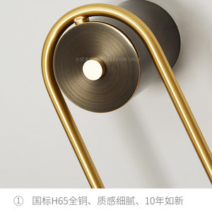 Nordic <b>Wall</b> Lamp Glass Shade Led <b>Light</b> Source E27 Bulb Base <b>Switch</b> Control For Living Room Bedroom Decorative Lighting - Product Image 3
