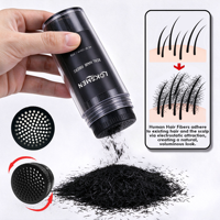 Traitement de la perte de cheveux, ensemble de fibres de kératine naturelles, spray résistant à l'eau, tenue forte, applicateur, poudre de fibres pour construire les cheveux