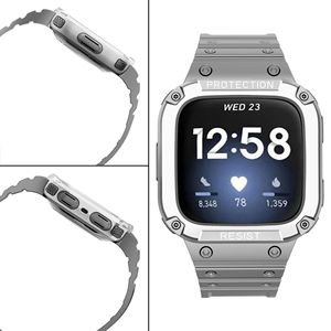 Étui de protection antichoc avec sangle pour <span class=keywords><strong>Fitbit</strong></span> <span class=keywords><strong>Versa</strong></span> <span class=keywords><strong>Lite</strong></span>/3/2/Sense, bracelet de montre avec coque de protection pour <span class=keywords><strong>Fitbit</strong></span> 2, coque pare-chocs - Product Image 4