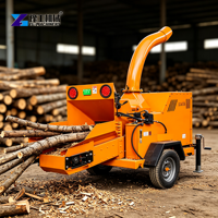 Broyeur de bois mobile compact pour le jardin, la cour, la ferme et les travaux forestiers