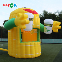 Stand de vente de limonade SAYOK, grand stand de concession, tente gonflable de 10x10x13,12 pieds avec mains et souffleur d'air pour les concessions