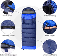 Sacos de Dormir Impermeables OEM al por Mayor con Orificios con Cremallera para Brazos y Pies, Alternativa al Plumón, para Camping