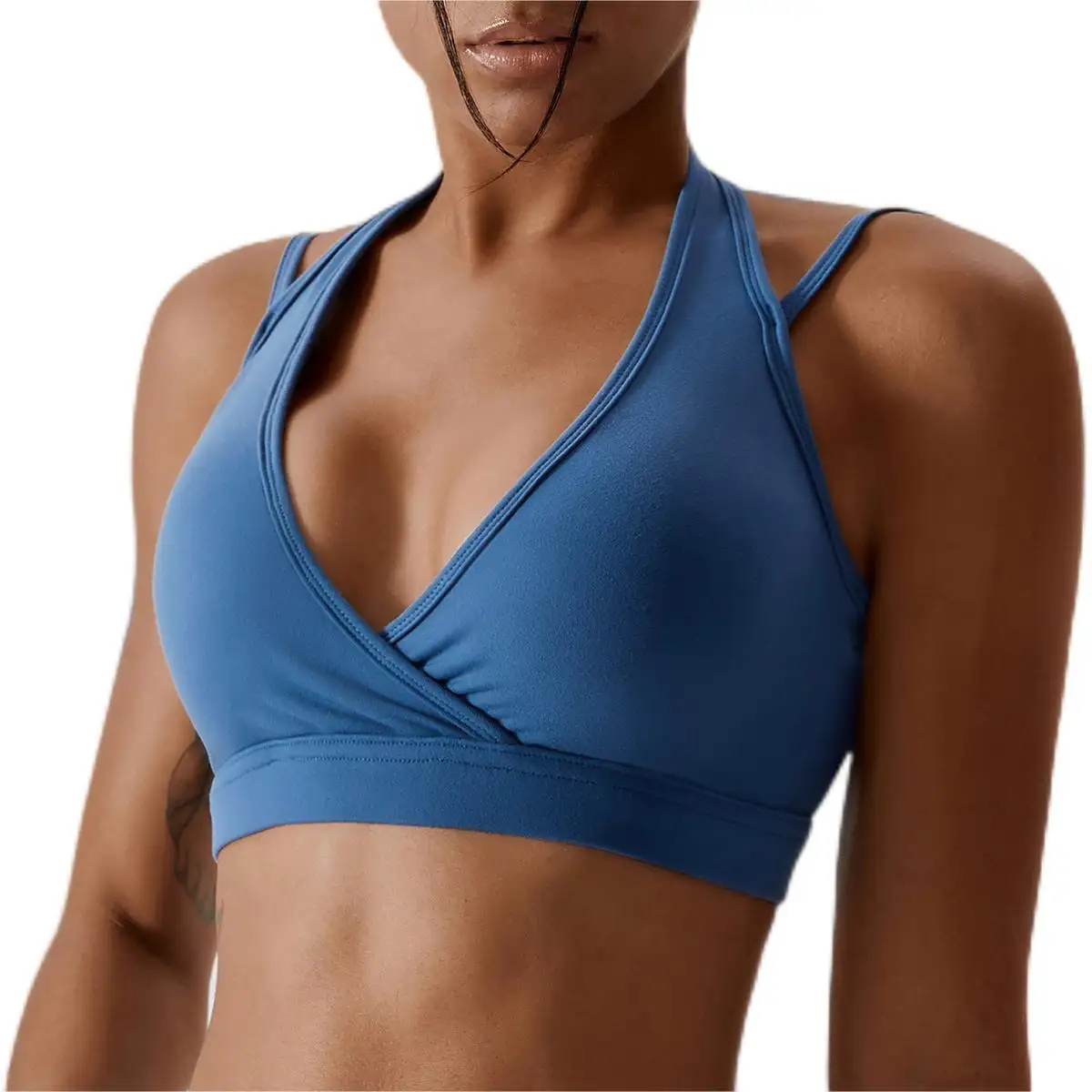New Style Women high quality Comfort Quick Dry Workout Active Sports Bra shockproof high strength fitness bra