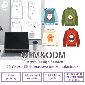 FNJIA Custom Winter <strong>Plus</strong> <strong>Size</strong> <strong>Women's</strong> Ugly <strong>Christmas</strong> Sweater Funny Deer Print Loose Fit Long Sleeve Pullover Knitted <strong>Jumper</strong> - Product Image 5