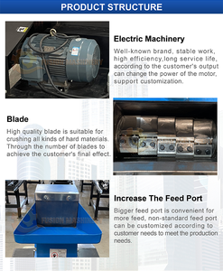 <b>Electric</b> Industrial Stainless Steel Continuous Animal Feed Stainless Steel Bone Crusher Bone <b>Grinder</b> - Product Image 5