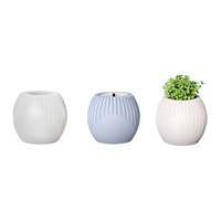 Klasik Grain 3D Modern minimalis Glossy dan kombinasi vertikal bentuk DIY silikon beton Resin plester Jar Pot vas cetakan