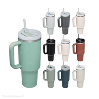 Gobelet isotherme classique à double paroi en acier inoxydable avec poignée, isolation de 6 à 12 heures, pour le camping, grande capacité