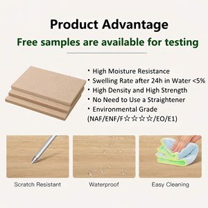 Plaques de panneaux de particules imperméables bon marché personnalisées ZD 1220*2440, qualité E0, utilisées pour les meubles de maison - Product Image 2