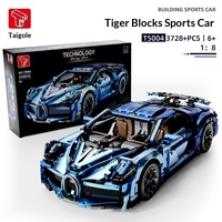 Taigaole T5004/T5004A Piezas Electrochapadas, Modelo de Auto Deportivo, Bloques de Construcción de Partículas Pequeñas para Niños, Juguete de Ensamblaje
