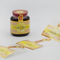 Stiker Kemasan Segel Stoples Makanan & Buah Anti Air, Cetak Kustom dalam Jumlah Kecil, untuk Kemasan Madu, Makanan Hewan Peliharaan & Camilan