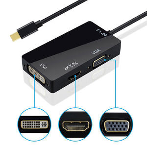Bộ Chuyển Đổi <span class=keywords><strong>DisplayPort</strong></span> Mini 3 Trong 1 Bộ Chuyển Đổi Tương Thích Thunderbolt Bộ Chuyển Đổi Đầu Cái MINI DP Đực Sang HDMI Tương Thích DVI <span class=keywords><strong>VGA</strong></span> - Product Image 3